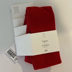 H&M Girl Red Tights 1 Pack
